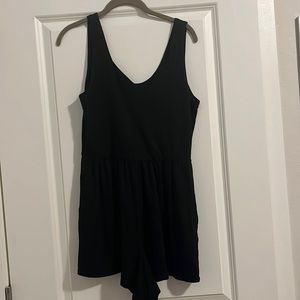 womens LOFT black romper